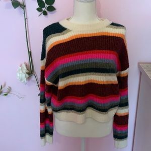 American Eagle Size S Striped Multicolor sweater